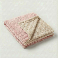 Paisley Embossed Pink & Ivory Rosebud