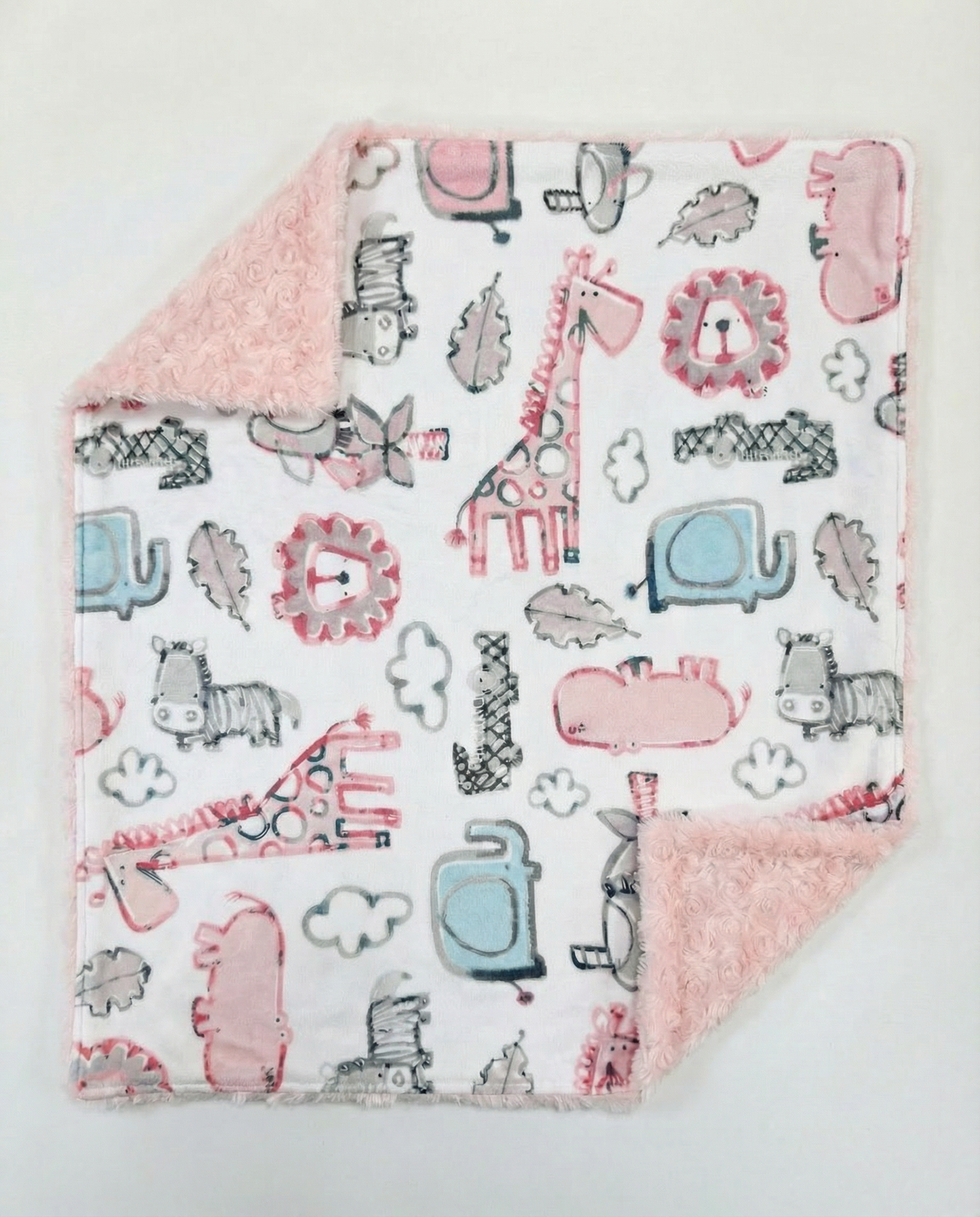 Baby Blanket - Pink Giraffe