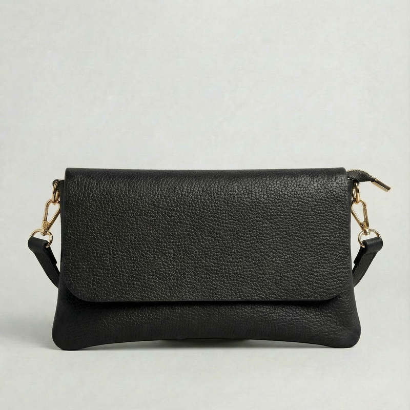 Crossbody Bag - Pebble Leather - Black (Limited Edition)