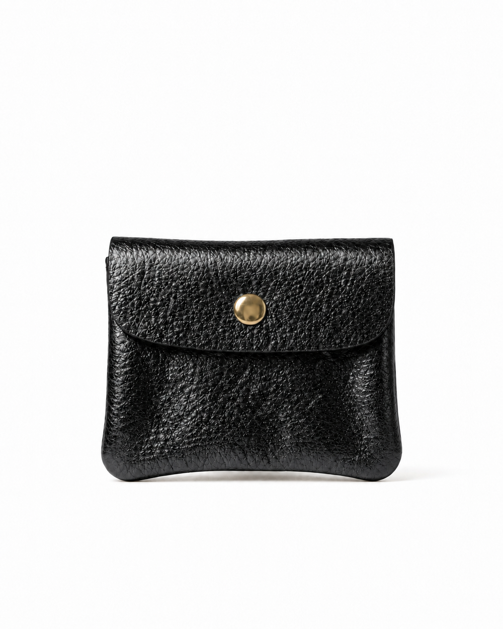 Mini Coin Wallet Metallic Black