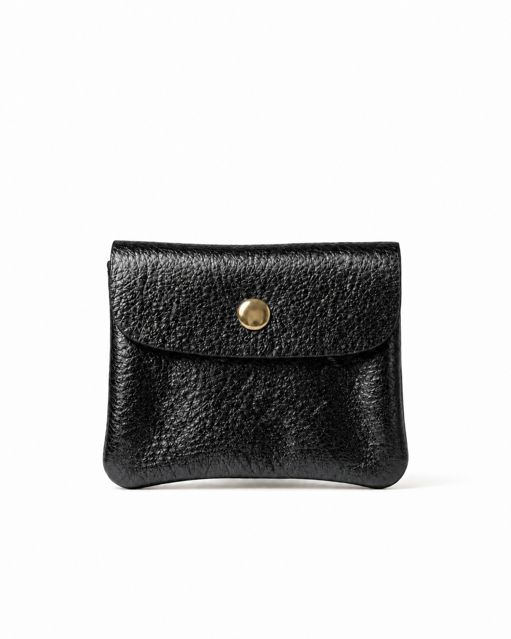 Mini Coin Wallet Metallic Black