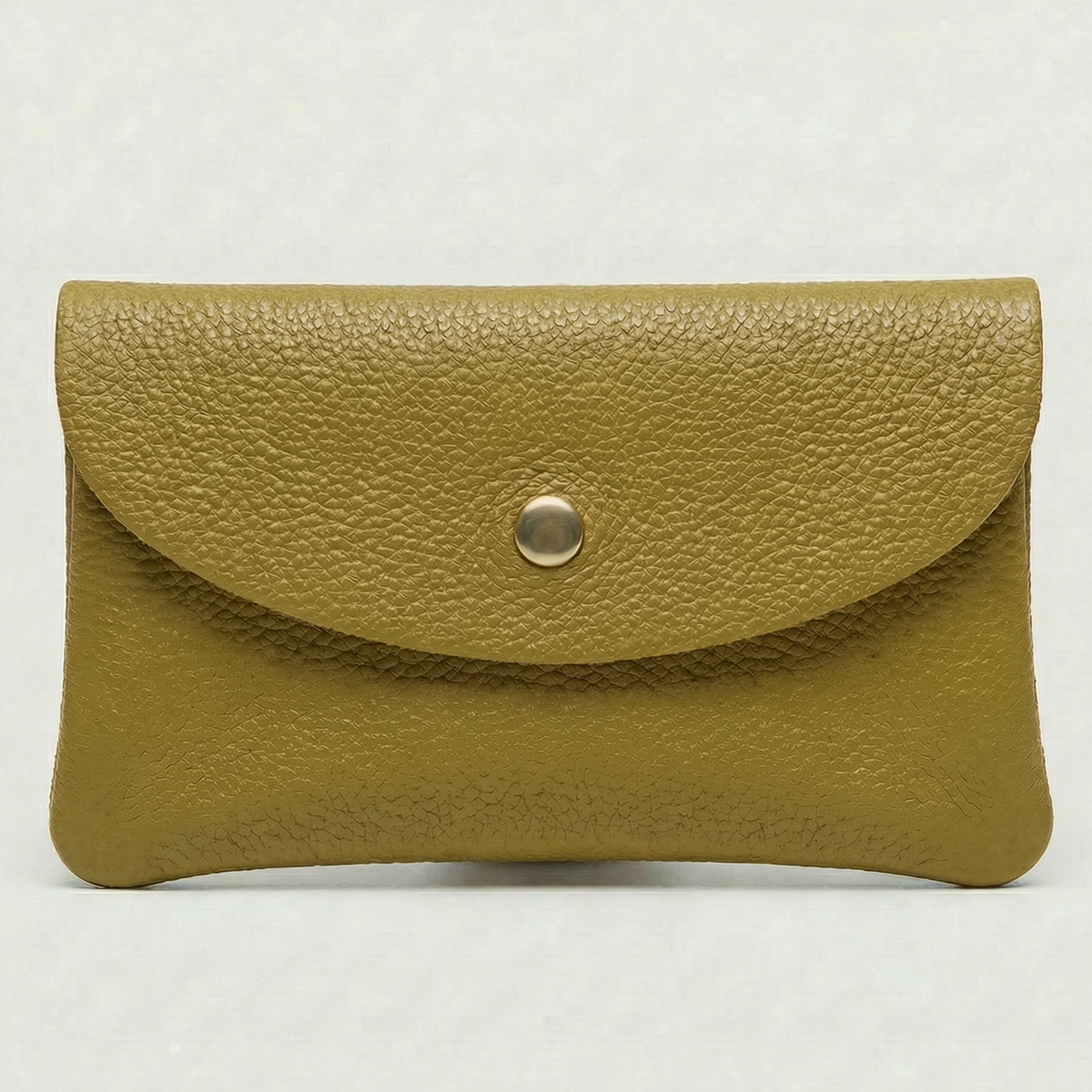 Wallet - Pebble Leather - Chartreuse
