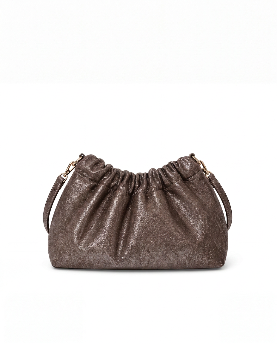 Clutch Glitter Bag – Mocha