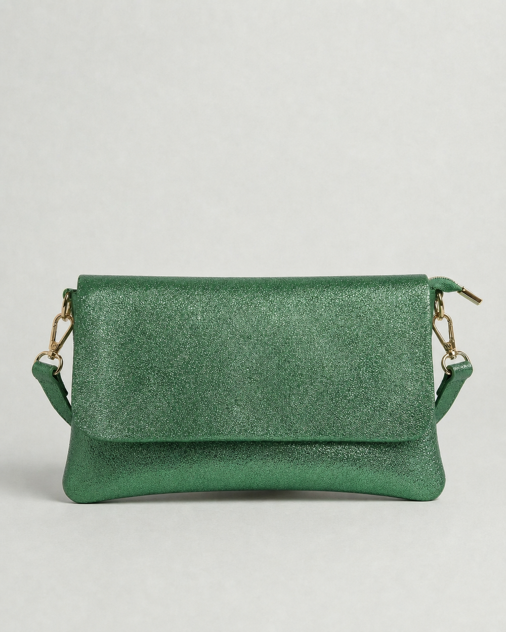 Crossbody Bag - Metallic Leather - Kelly Green (Limited Edition)