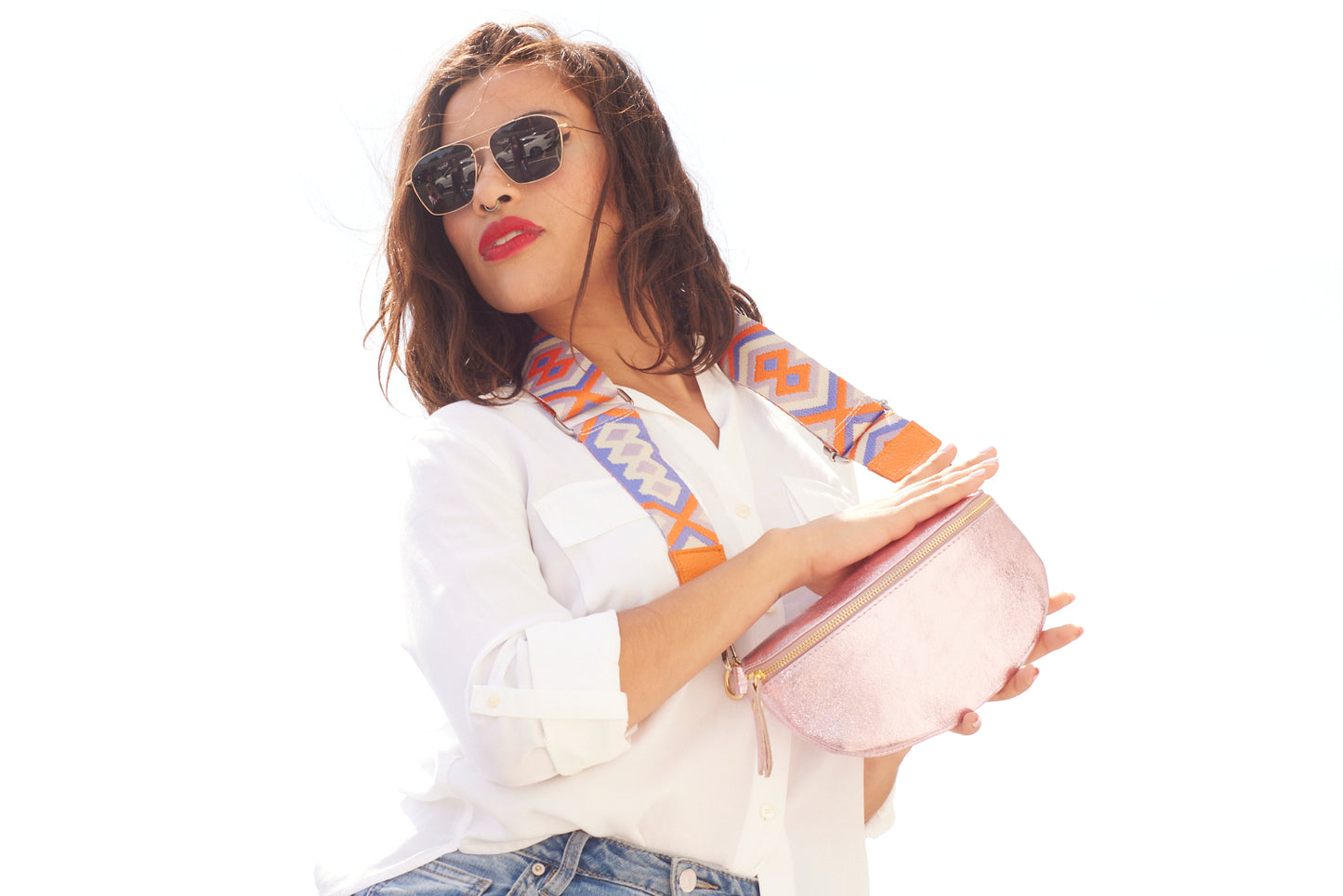 Guitar Belt Strap - Malaga - Orange & Strange