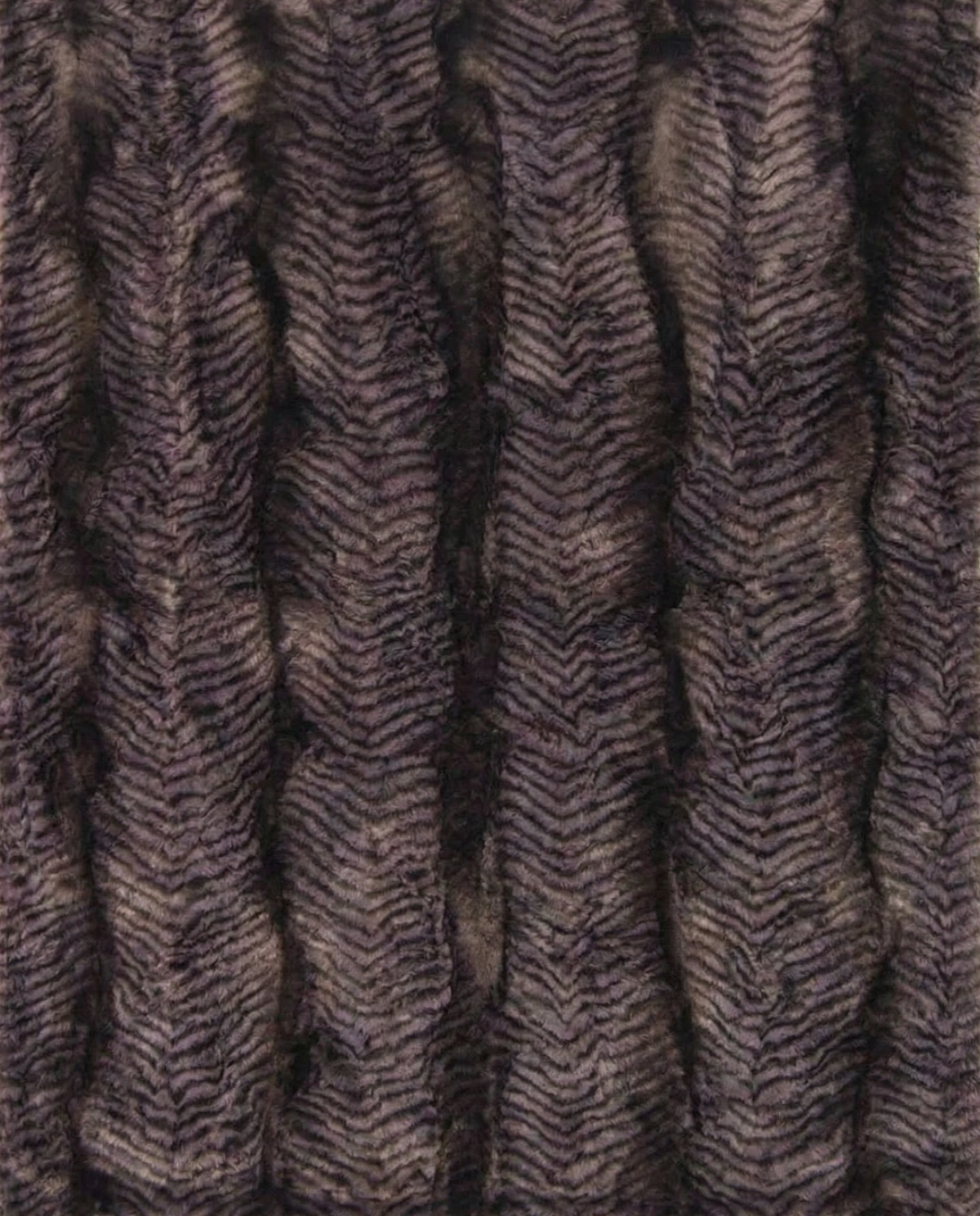 Luna Throw, plush patterned faux-fur blanket