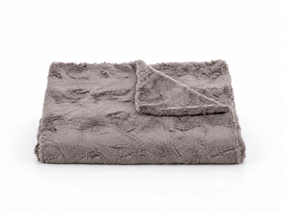 Lux Rabbit Throw - Taupe