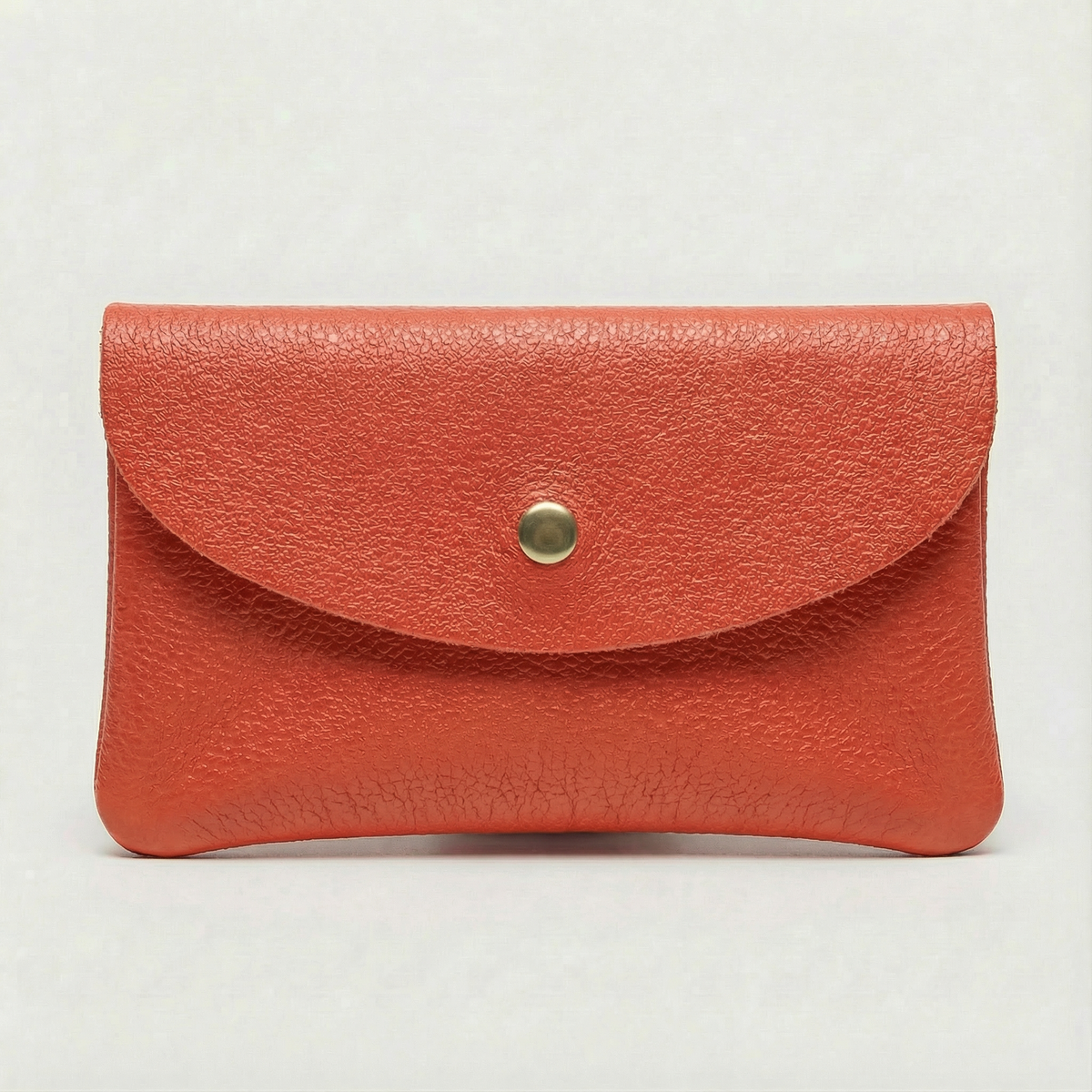 Wallet - Pebble Leather - Coral
