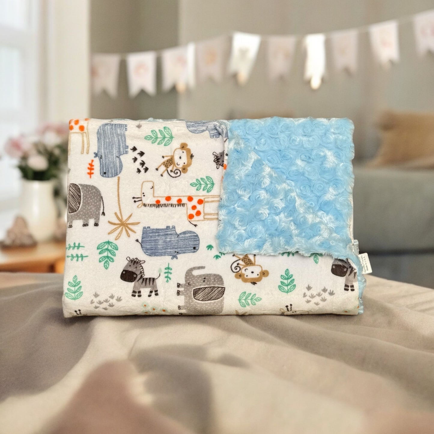 Baby Blanket - Elephants & Friends