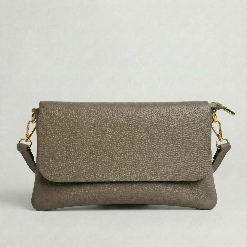 Crossbody Bag - Pebble Leather - Mocha (Limited Edition)