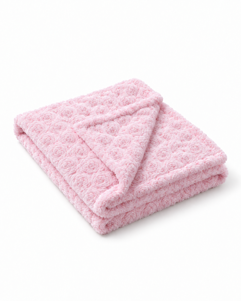 Rosebud Classic Baby Blanket - Pink