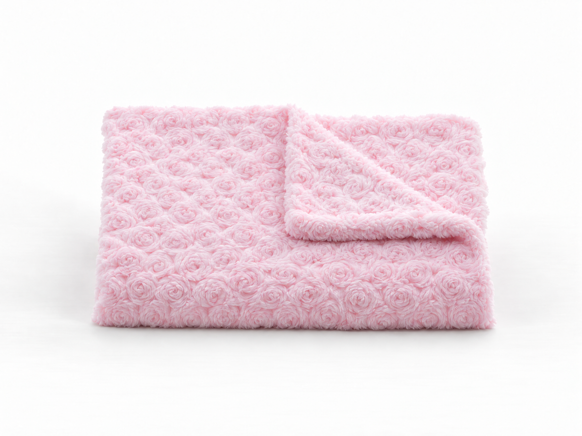 Rosebud Classic Baby Blanket - Pink