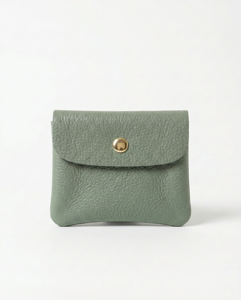 Wallet - Pebble Leather - Spruce mini