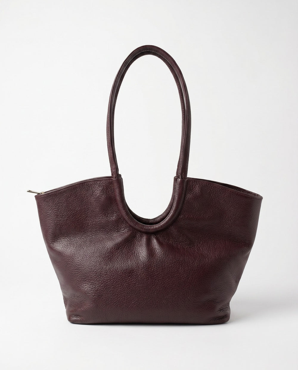 Valdora shoulder tote in Bordeaux full-grain Italian leather by Tourance