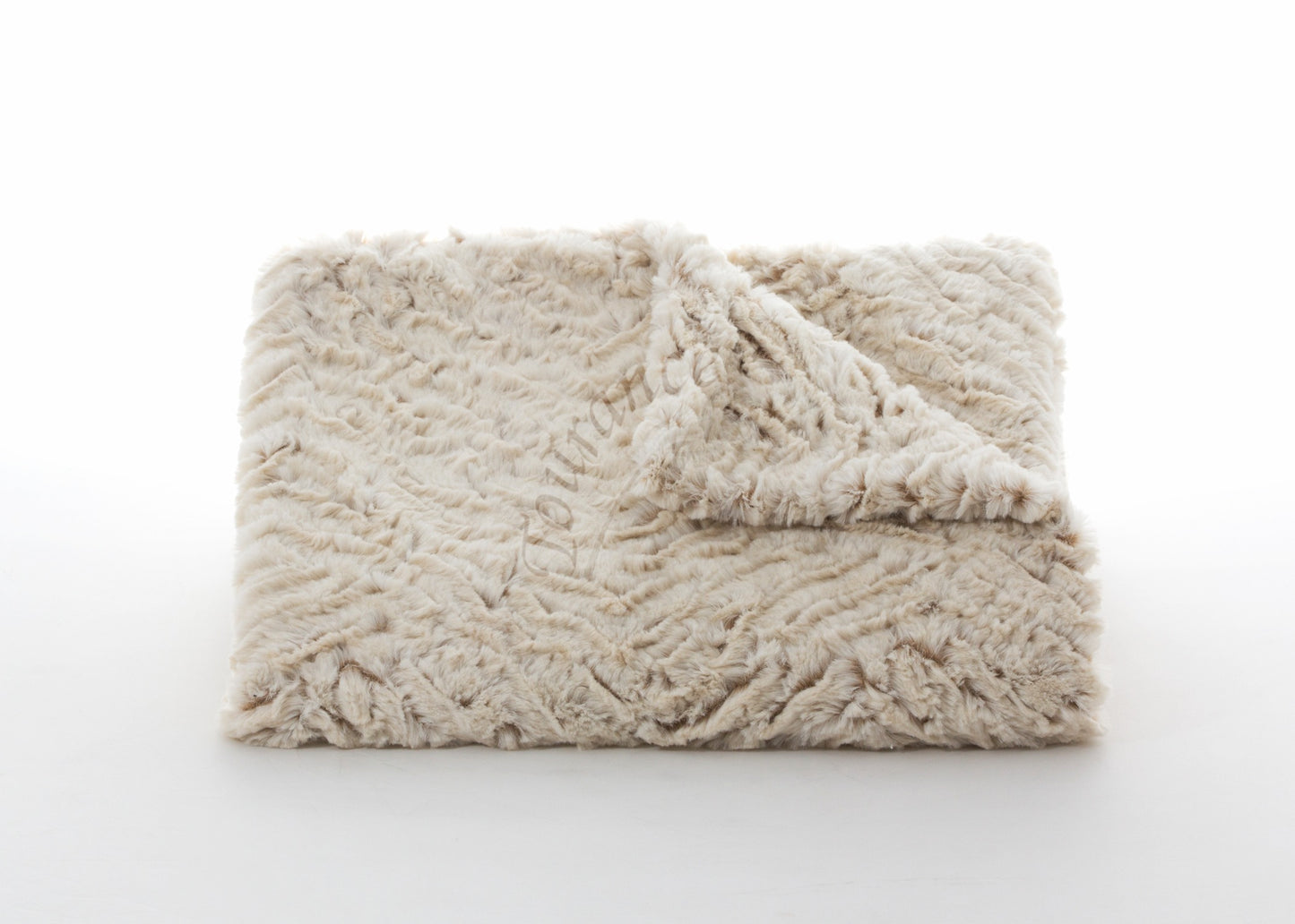 Zebra Duotone Baby Blanket in Cream & Sahara with Tourance watermark