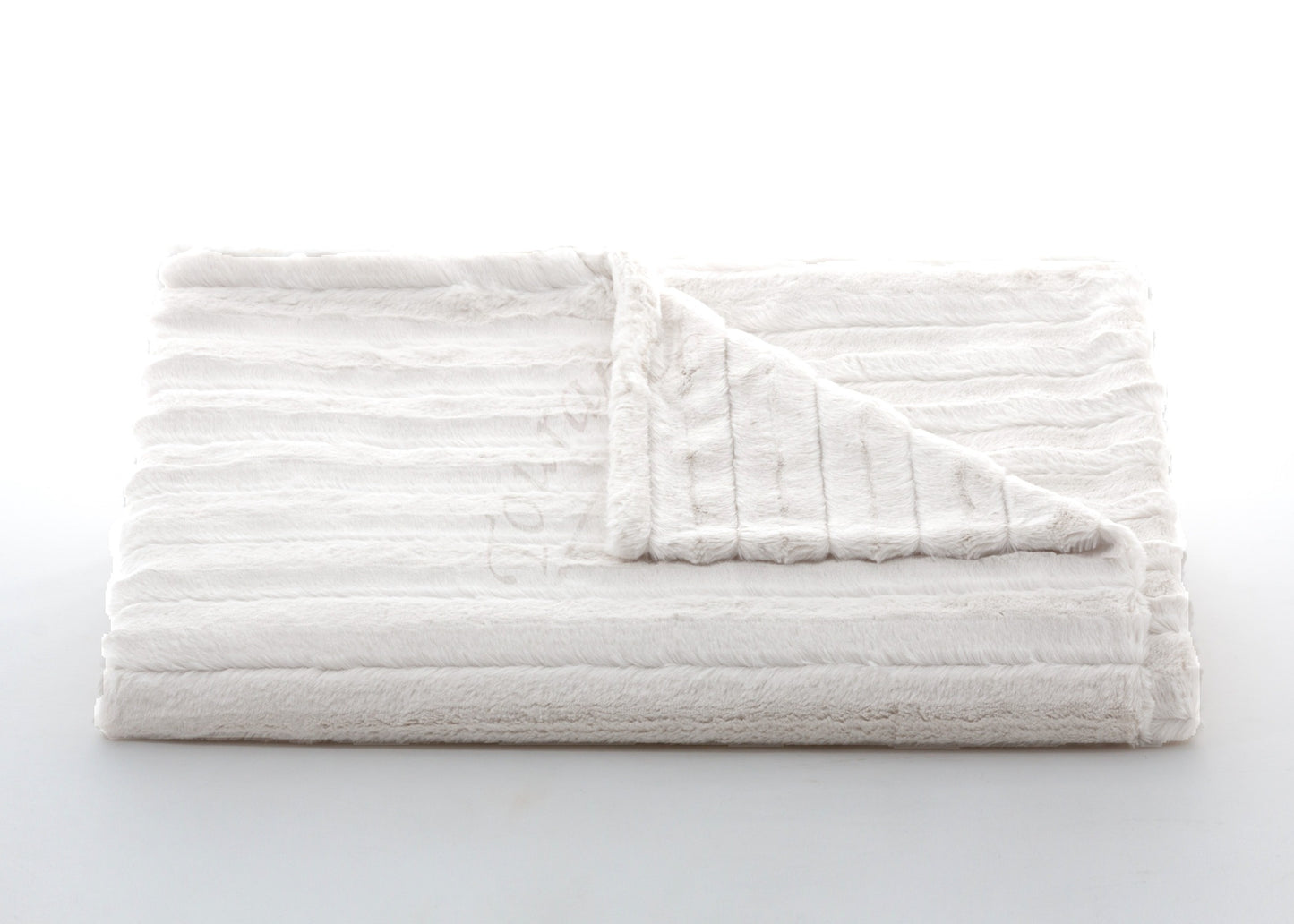 Channels Throw in Ivory