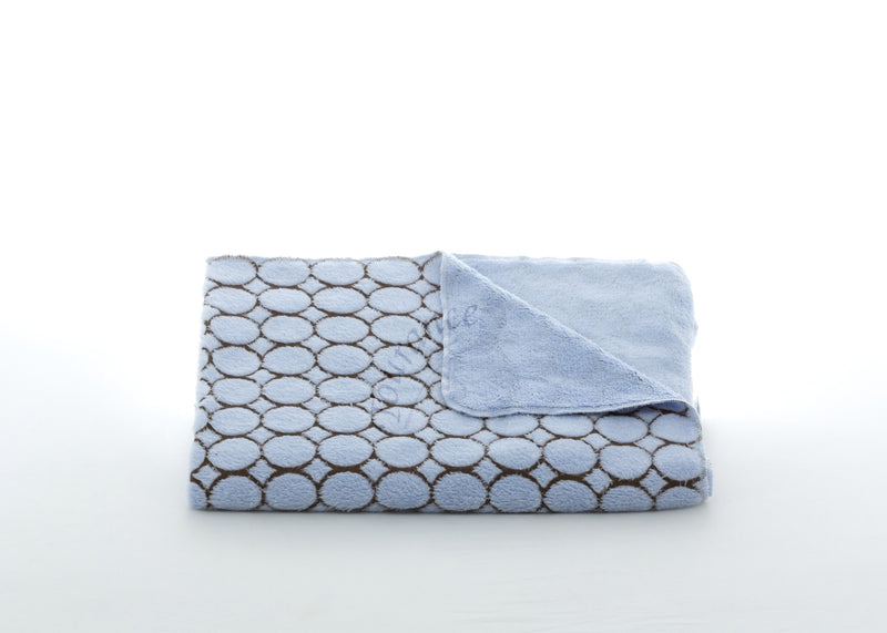 Swaddling Blanket – Candy Dot Blue with Tourance watermark