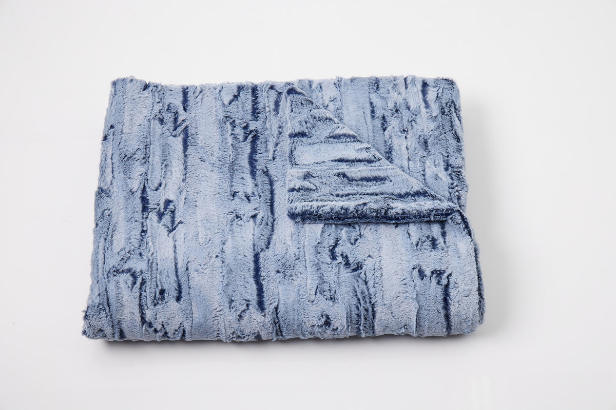 Aspen Throw in Chambray