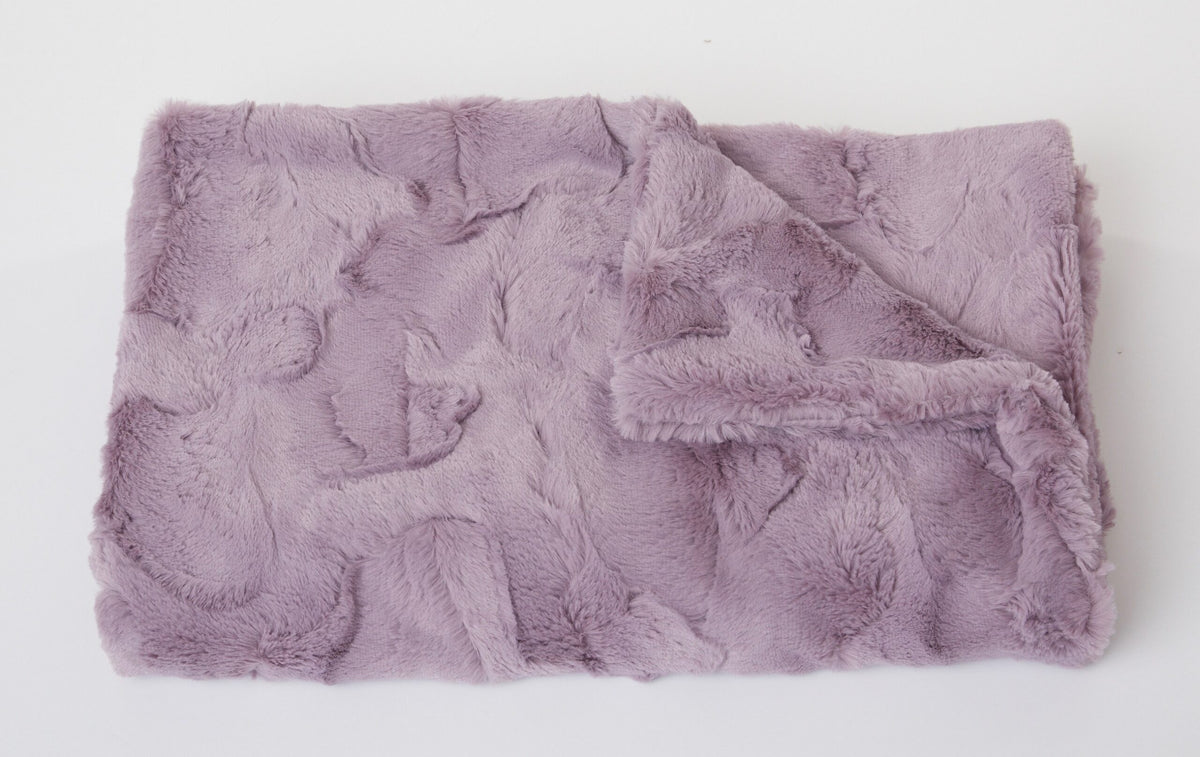 Lavender Lux Rabbit Throw