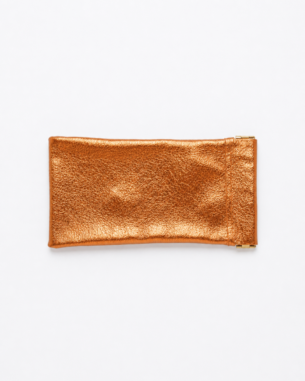 Eye Glass Case - Metallic - Orange