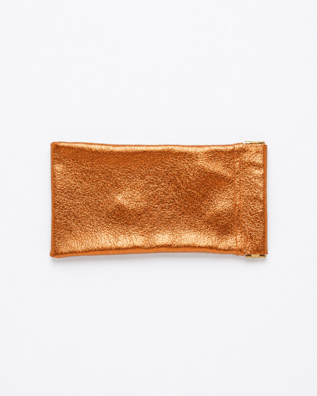 Eye Glass Case - Metallic - Orange