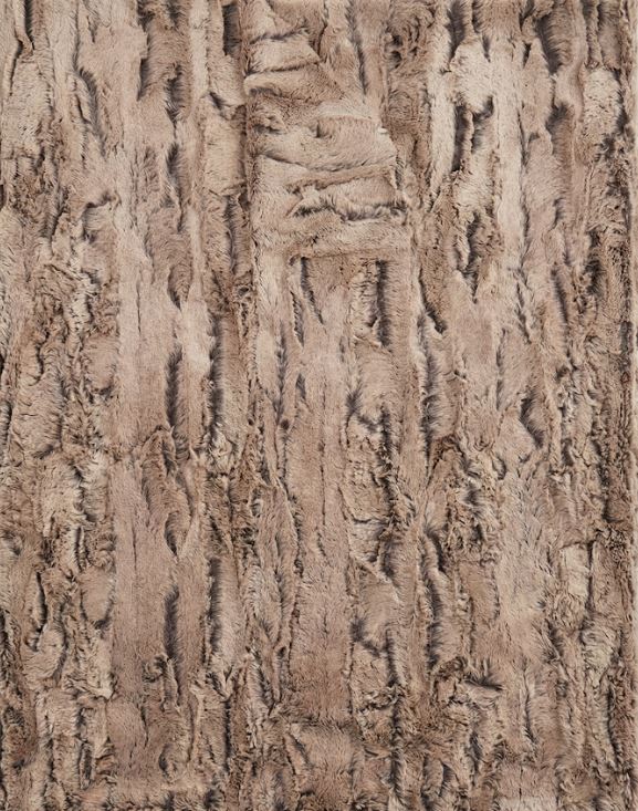 Aspen Throw in Chestnut, plush faux-fur blanket
