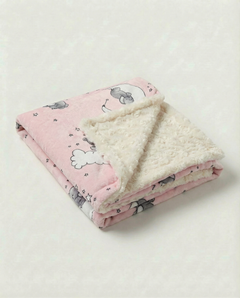 Lullaby Pink Rosebud Baby Blanket, view 2