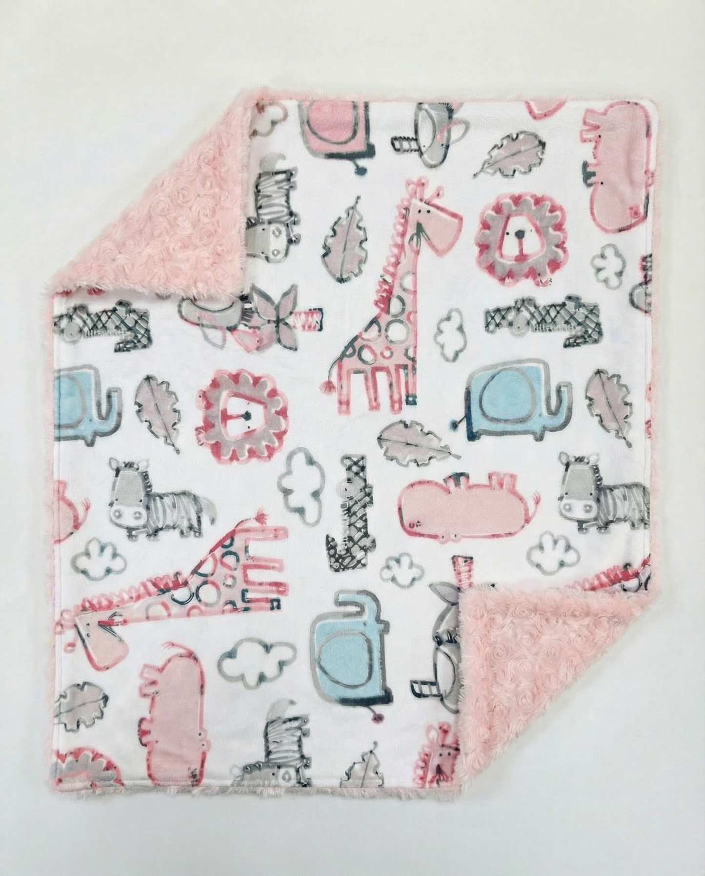 Baby Blanket - Pink Giraffe