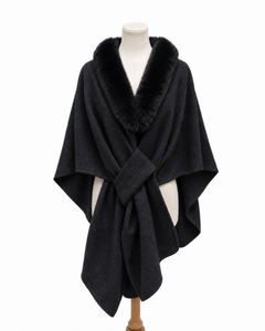 Bella Shawl - Black, view 1