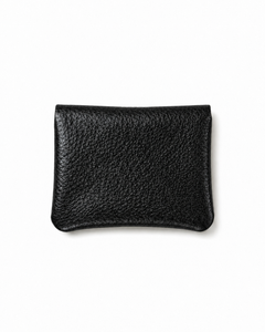 Mini Coin Suede Wallet - Black Two-Tone, view 2