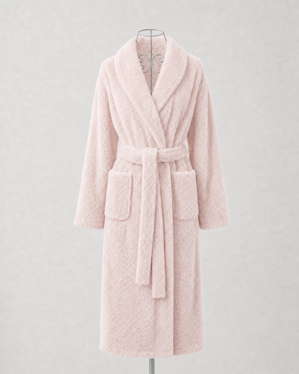 Milo Hooded Robe – Blush