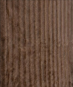 Channels Throw in Chocolate, sculpted faux-fur blanket, view 1