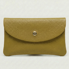 Wallet - Pebble Leather - Chartreuse, view 3