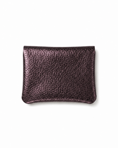 Mini Coin Suede Wallet - Chocolate Two-Tone, view 2