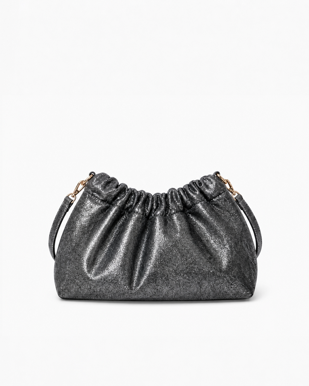 Clutch Glitter Bag – Pewter