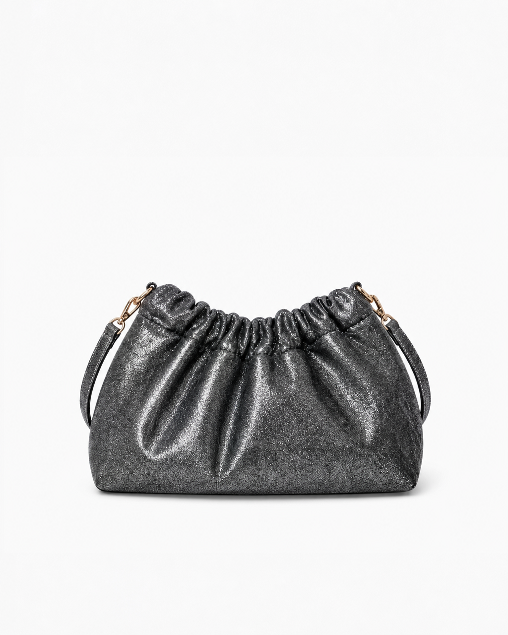 Clutch Glitter Bag – Pewter