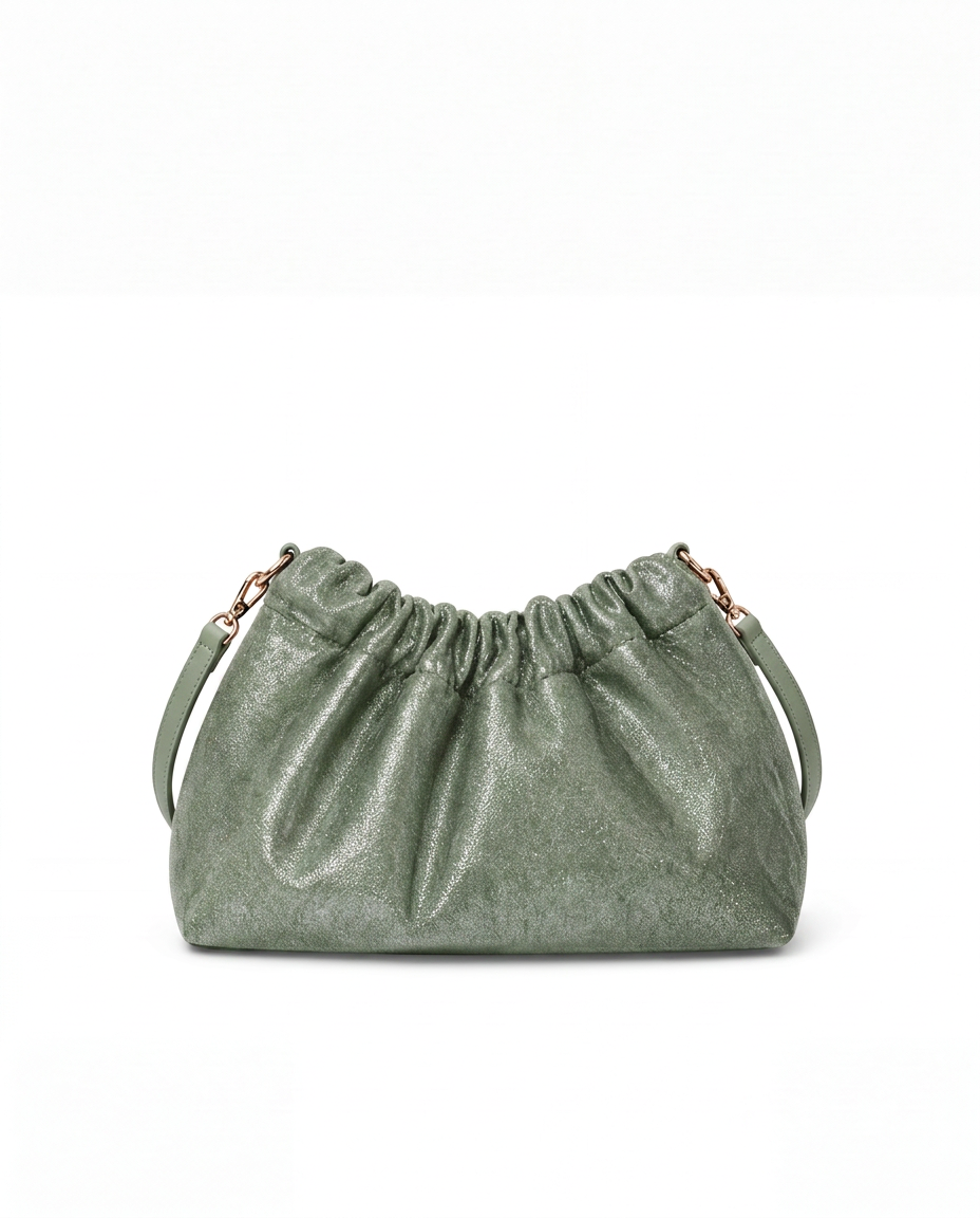 Clutch Glitter Bag – Sage