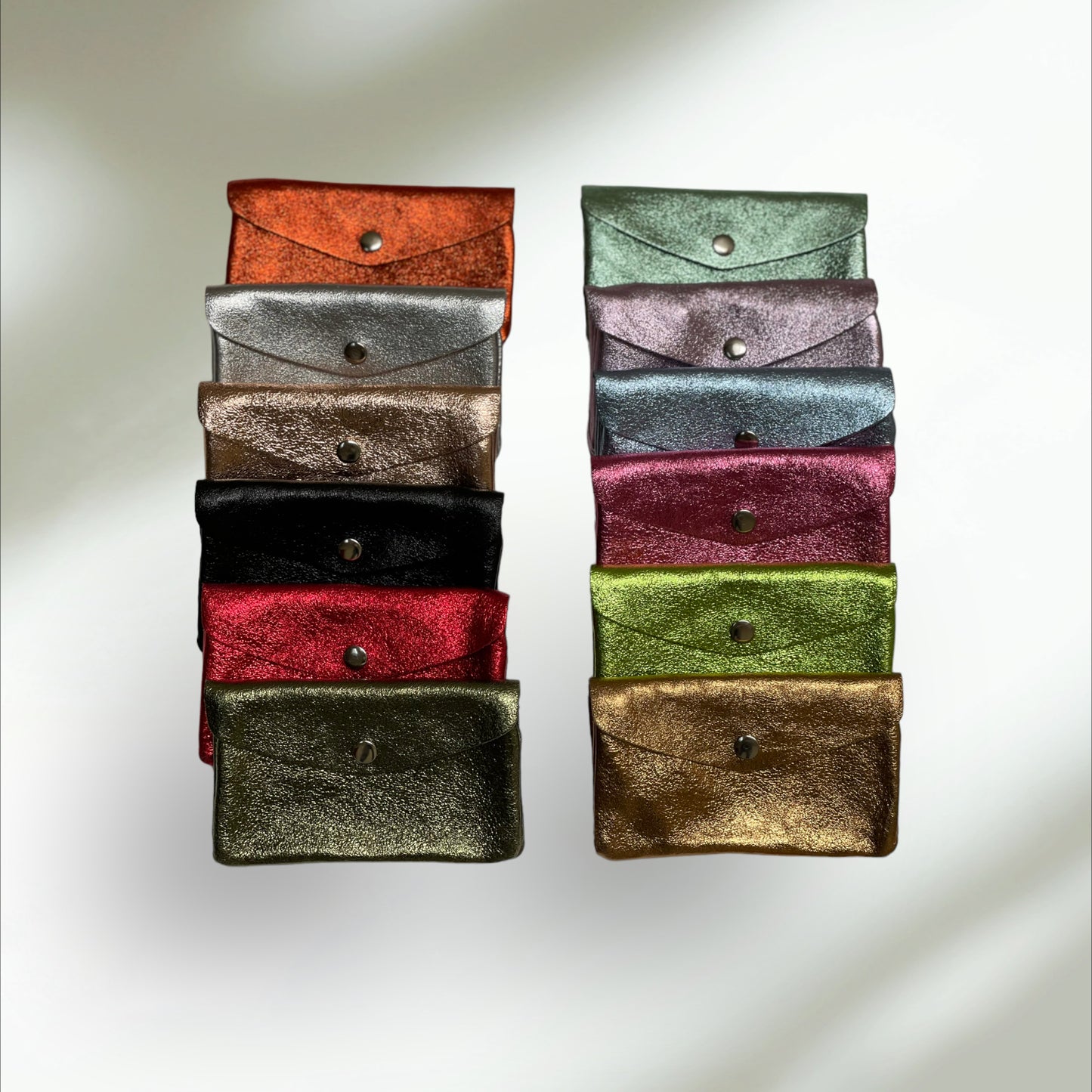 Coin Wallet - Metalic leather - Bronze