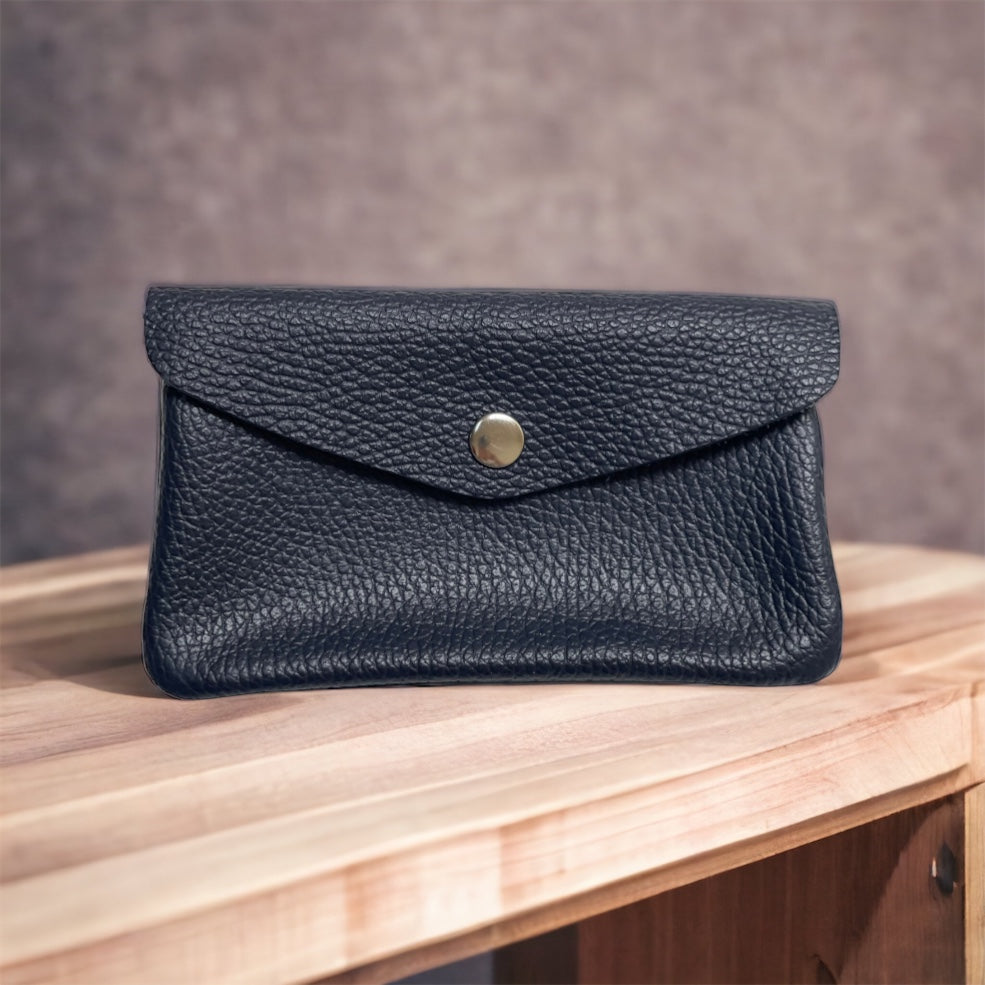 Coin Wallet - Pebble Leather - Black