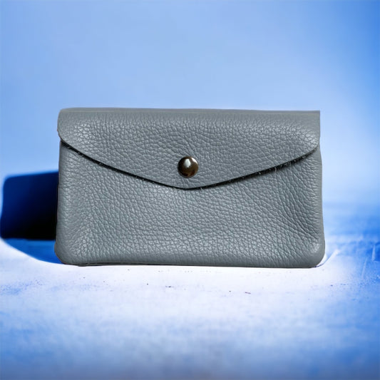 Coin Wallet - Pebble Leather - Lt. Blue