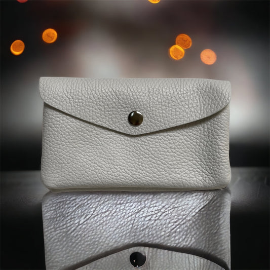 Coin Wallet - Pebble Leather - Silver