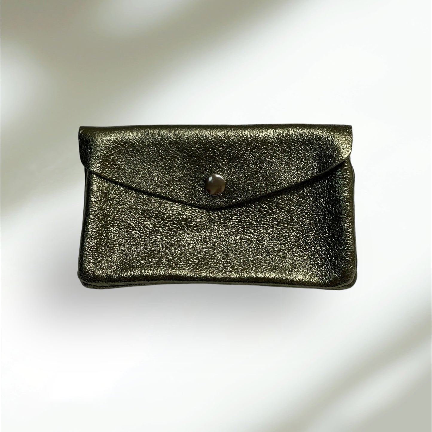 Coin Wallet - Metalic leather - Pistachio