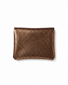 Mini Coin Suede Wallet - Copper Two-Tone, view 2