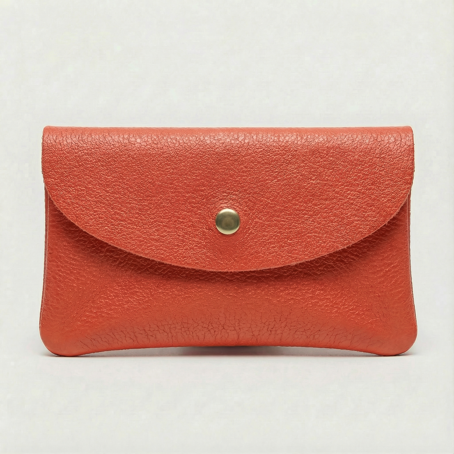 Cellphone Wallet - Pebble Leather - Coral