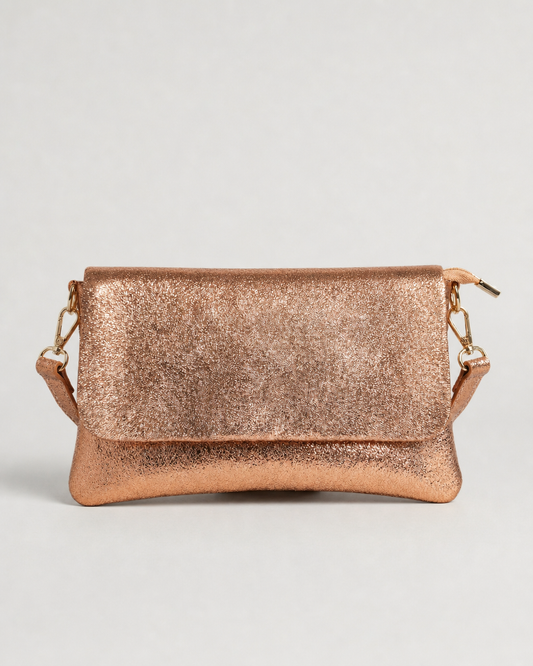 Crossbody Bag - Metallic Leather - Copper (Limited Edition)