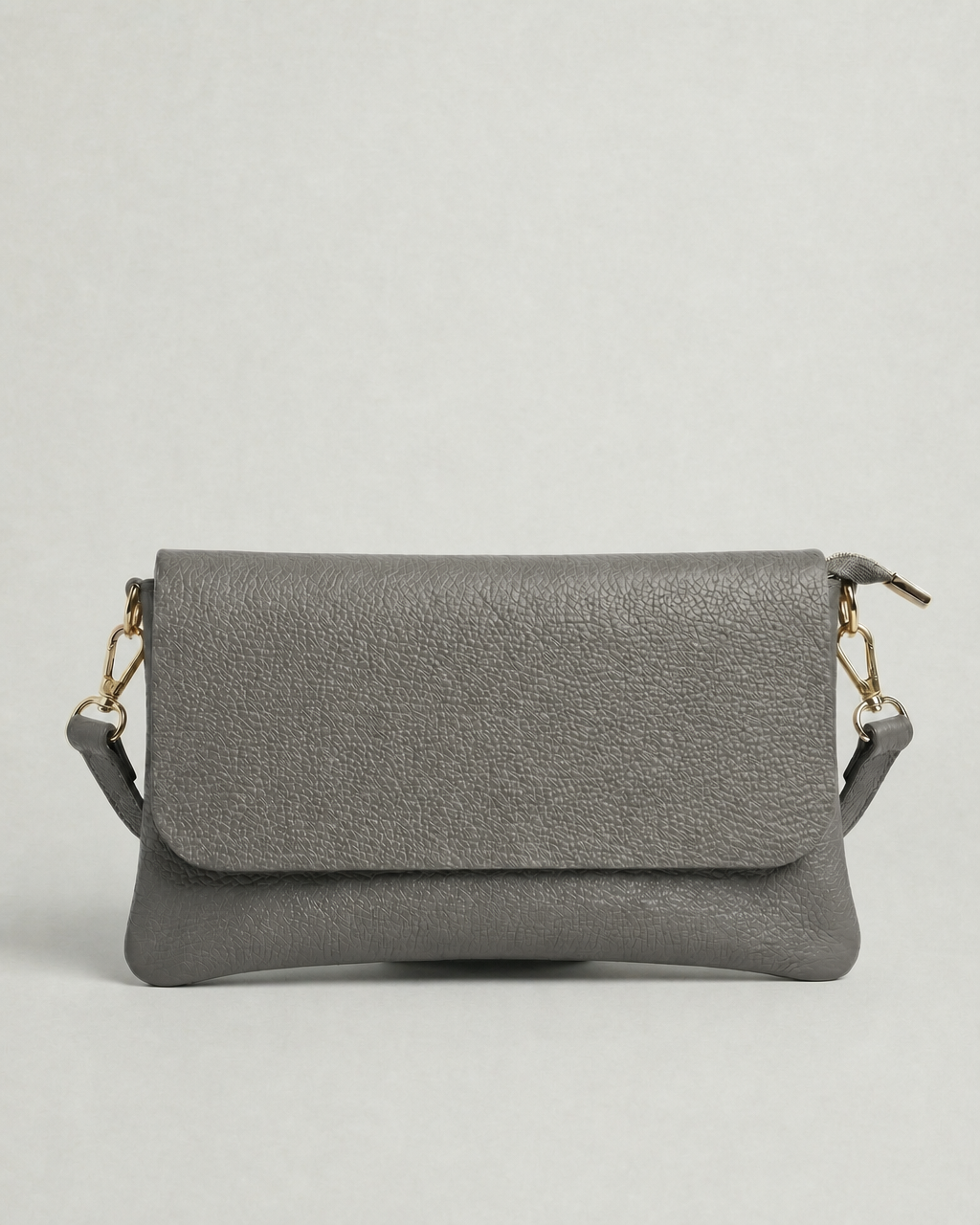 Crossbody Bag - Pebble Leather - Grey (Limited Edition)