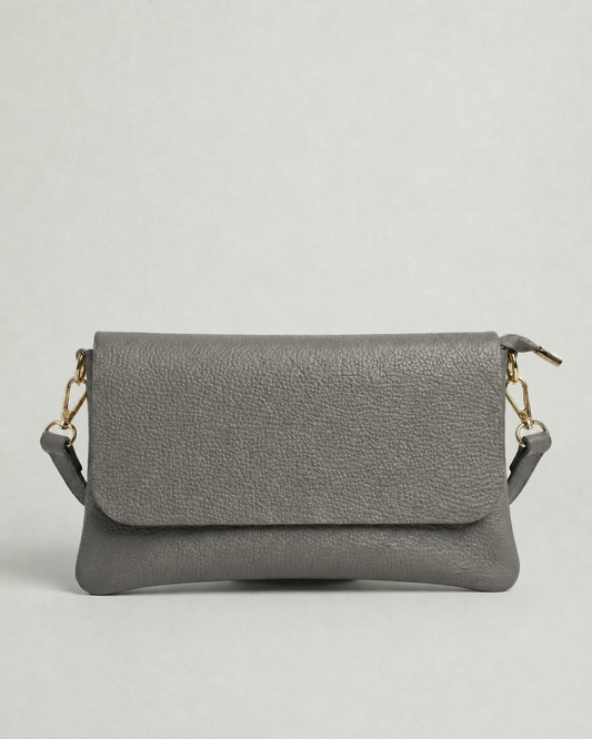 Crossbody Bag - Pebble Leather - Grey (Limited Edition)