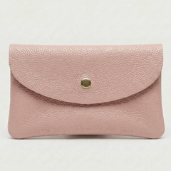 Wallet - Pebble Leather - Dusty Pink, view 3