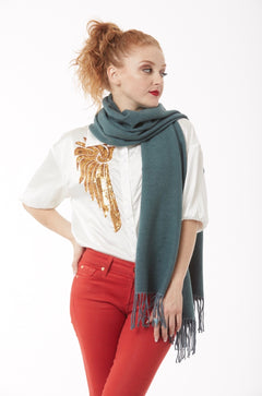 Wrap - Natasha - Eucalyptus, view 1