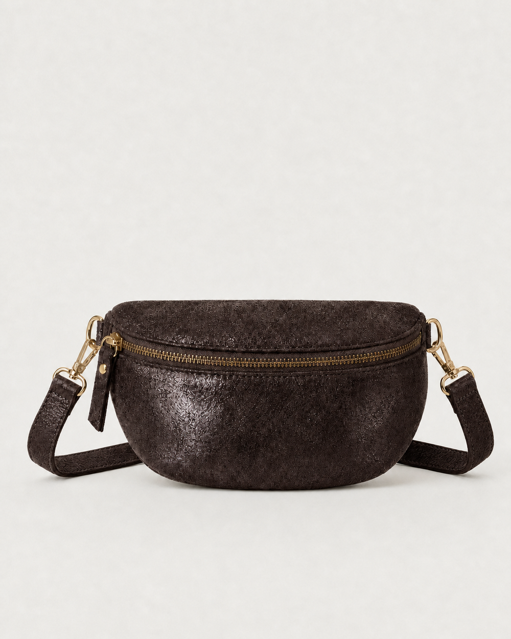 Fanny Glitter Bag - Chocolate